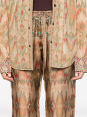 Pierre Louis Mascia Printed Silk Trousers