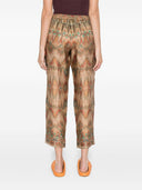 Pierre Louis Mascia Printed Silk Trousers