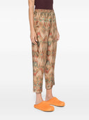 Pierre Louis Mascia Printed Silk Trousers