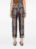 Pierre Louis Mascia Printed Silk Trousers