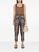 Pierre Louis Mascia Printed Silk Trousers