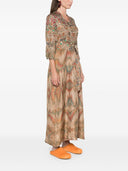 Pierre Louis Mascia Printed Silk Shirt Dress