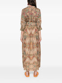 Pierre Louis Mascia Printed Silk Shirt Dress
