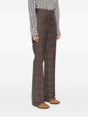 Stella Mc Cartney Check Wool Trousers