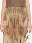 Pierre Louis Mascia Printed Silk Skirt