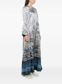 Pierre Louis Mascia Printed Silk Long Dress