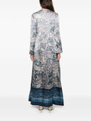 Pierre Louis Mascia Printed Silk Long Dress