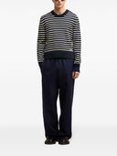 Ami Paris Wool and Cotton Blend Sailor Sweater