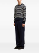 Ami Paris Wool and Cotton Blend Sailor Sweater