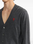 Ami Paris Ami De Coeur Wool Cardigan