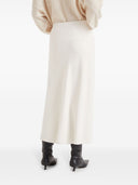 Brunello Cucinelli Viscose Twill Flute Jupe