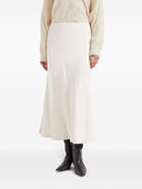 Brunello Cucinelli Viscose Twill Flute Jupe