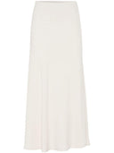 Brunello Cucinelli Viscose Twill Flute Jupe