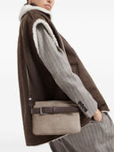 Brunello Cucinelli Suede Shoulder Bag