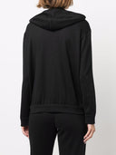 Brunello Cucinelli Hoodie Sweater With Shiny Detailed Zip