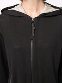 Brunello Cucinelli Hoodie Sweater With Shiny Detailed Zip