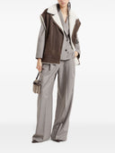 Brunello Cucinelli Shearling Sleeveless Biker Jacket