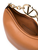 Valentino Garavani V Logo Moon Small Leather Hobo Bag