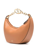 Valentino Garavani V Logo Moon Small Leather Hobo Bag