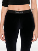 Tom Ford Logo Velvet Leggings