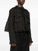 Kurzjacke von Sacai Tweed Wolle
