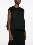 Sacai Pleated Cotton T Shirt