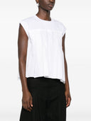 Sacai Pleated Cotton T Shirt