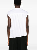 Sacai Pleated Cotton T Shirt