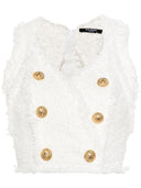 Balmain V Necked Buttoned Top