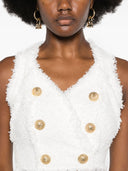 Balmain V Necked Buttoned Top