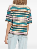 Ps By Paul Smith Striped Knit Polo Shirt