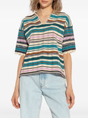 Ps By Paul Smith Striped Knit Polo Shirt