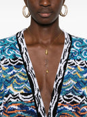 Missoni Wool And Cotton Blend V Necked Cardigan