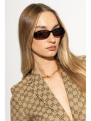 Occhiali da sole a forma rettangolare gucci