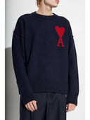 Ami Paris Ami De Coeur Wool Sweater