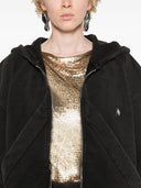 La felpa con cappuccio di cotone del logo Attico