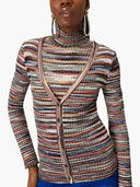 Missoni V Necked Striped Cardigan