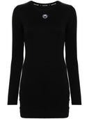 Marine Serre Moon Mini Ribbed Cotton Dress