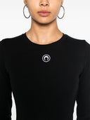 Marine Serre Moon Mini Ribbed Cotton Dress