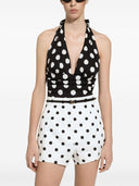 Dolce & Gabbana Dots Print Cotton Shorts