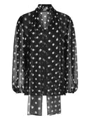 Dolce & Gabbana Dots Print Silk Shirt
