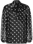 Dolce & Gabbana Dots Print Silk Shirt