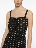 Dolce & Gabbana Dots Print Midi Dress