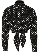 Dolce & Gabbana Dots Print Cotton Shirt