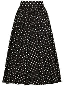 Dolce & Gabbana Dots Print Cotton Skirt
