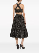 Dolce & Gabbana Dots Print Cotton Skirt