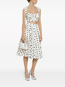 Dolce & Gabbana Dots Print Cotton Skirt