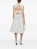 Dolce & Gabbana Dots Print Cotton Skirt