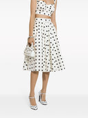Dolce & Gabbana Dots Print Cotton Skirt