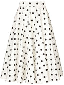 Dolce & Gabbana Dots Print Cotton Skirt